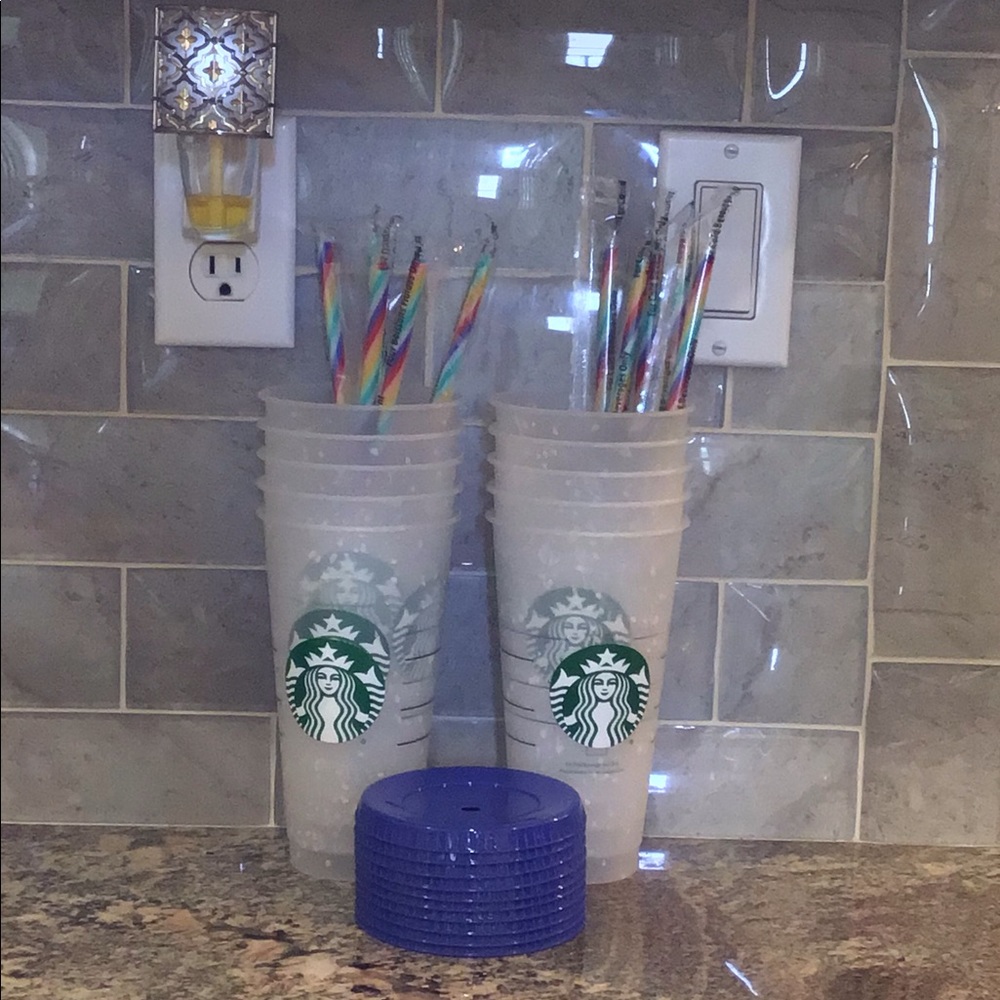 10 LIMITED EDITION STABUCKS CONFETTI CUPS